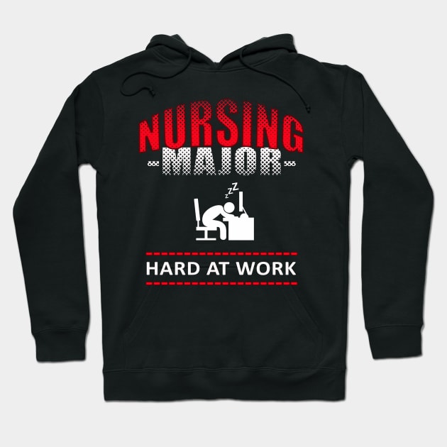 Nursing Major funny college design Hoodie by Capital Blue